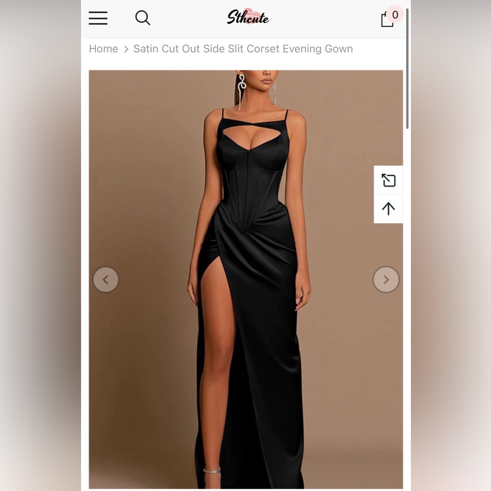 Black corset dress